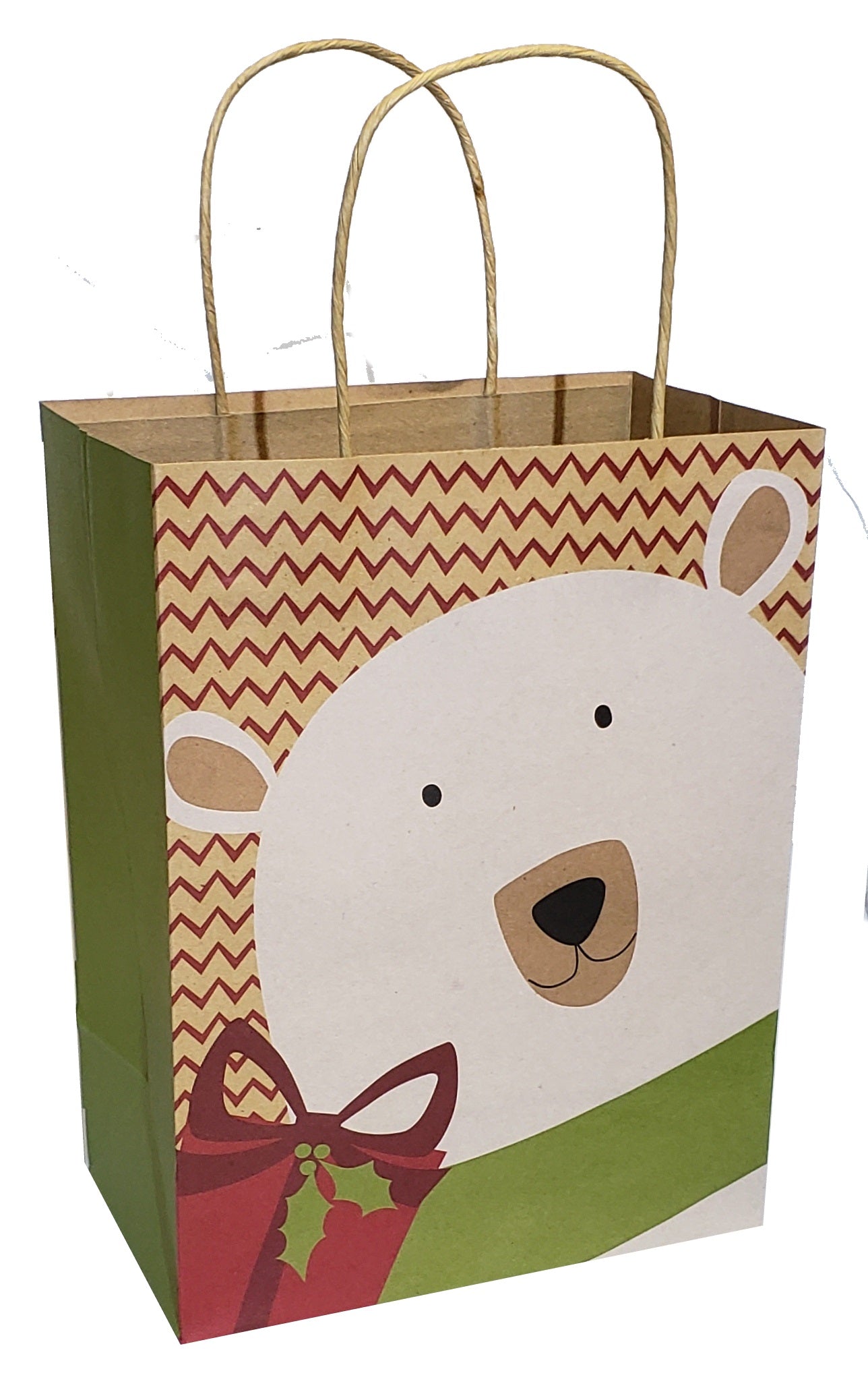 Medium Kraft Gift Bag - Polar Bear