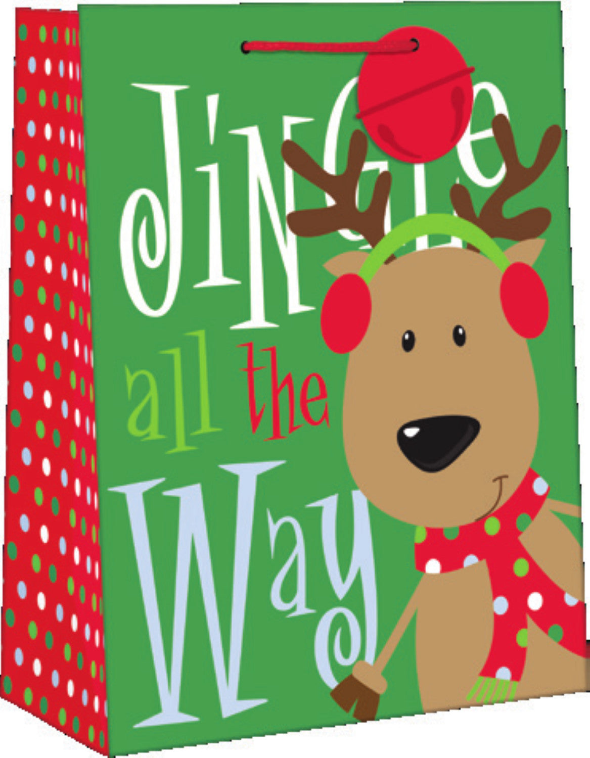 Medium Sized Juvenile Giftbag - Jingle All the Way