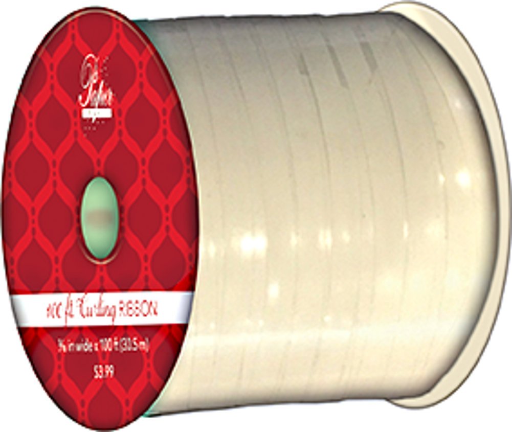 Metallic Style Curling Ribbon -3/16 inch X 100 Feet - Shiny Red