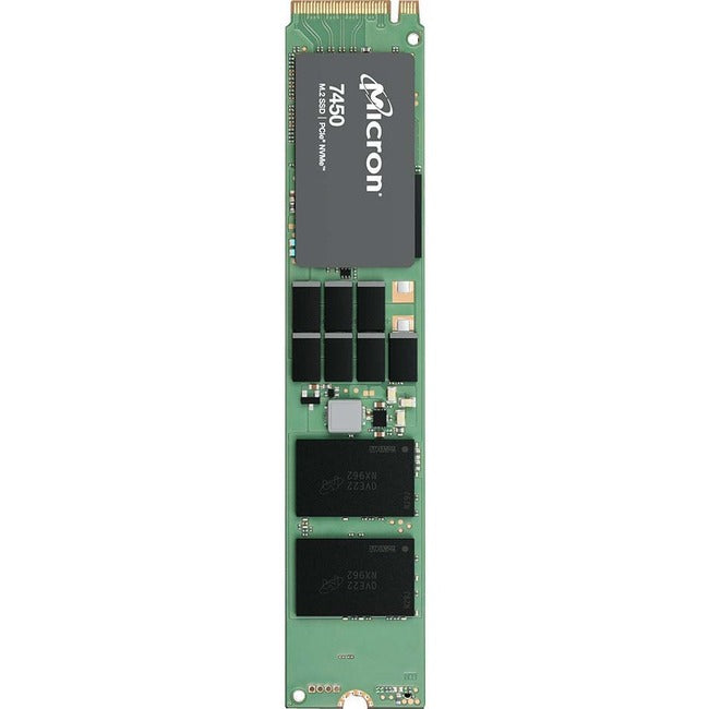 Micron 7450 PRO 3.84 TB Solid State Drive - M.2 22110 Internal - PCI Express NVMe (PCI Express NVMe 4.0 x4) - Read Intensive - TAA Compliant MTFDKBG3T8TFR-1BC15ABYYR