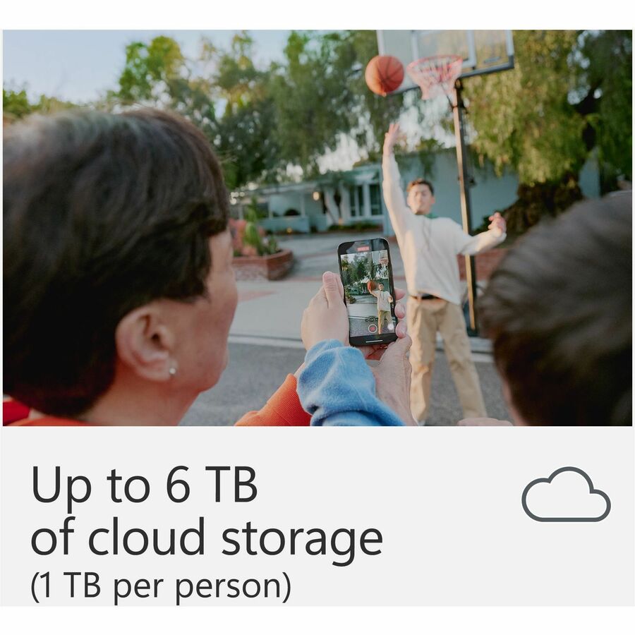 Microsoft 365 Family - Subscription - 1 Year - Medialess