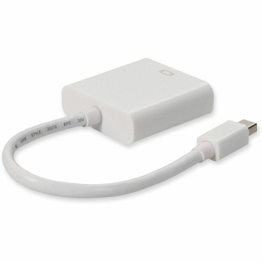 Mini-DisplayPort 1.1 Male to DVI-I (29 pin) Female White Active Adapter For Resolution Up to 1920x1200 (WUXGA) MDP2DVIA