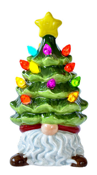 Mini Gnome with LED Light Up Tree