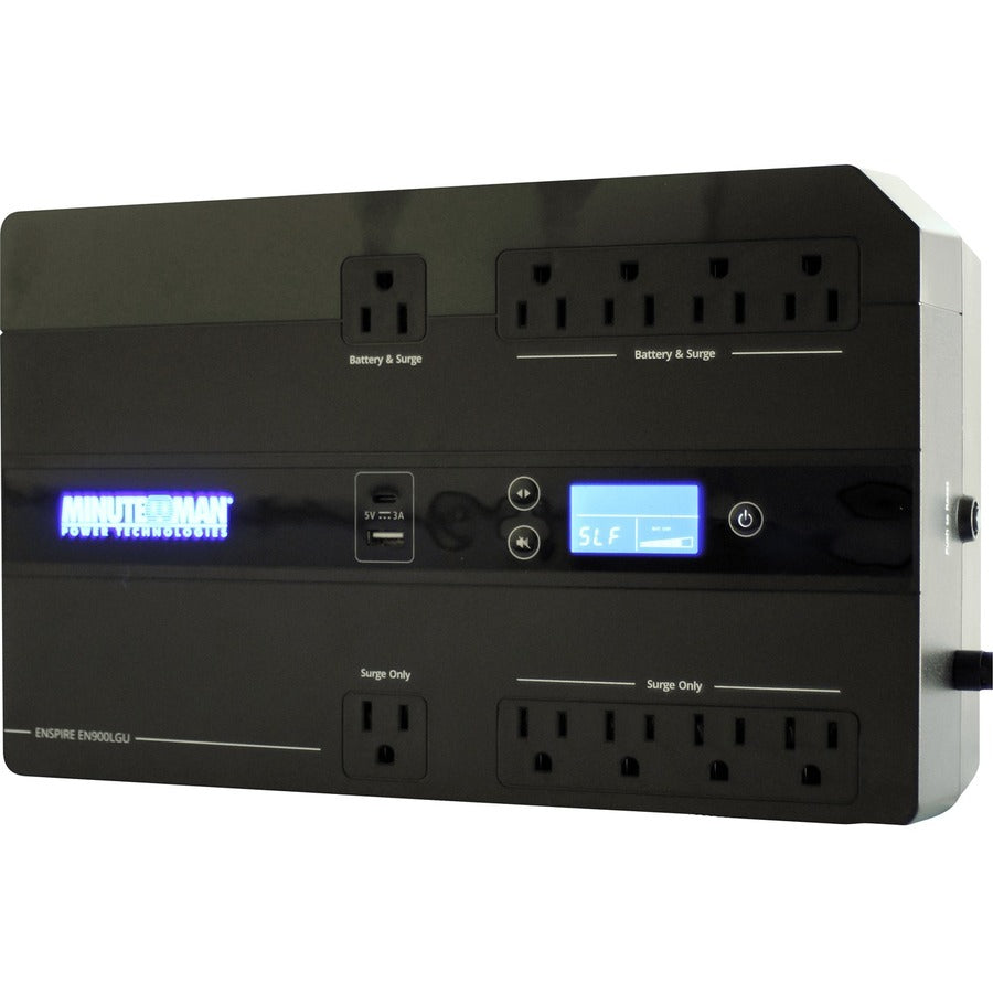 Minuteman Enspire-G EN900LGU 900VA Compact/Desktop/Floor/Wall Mountable UPS -