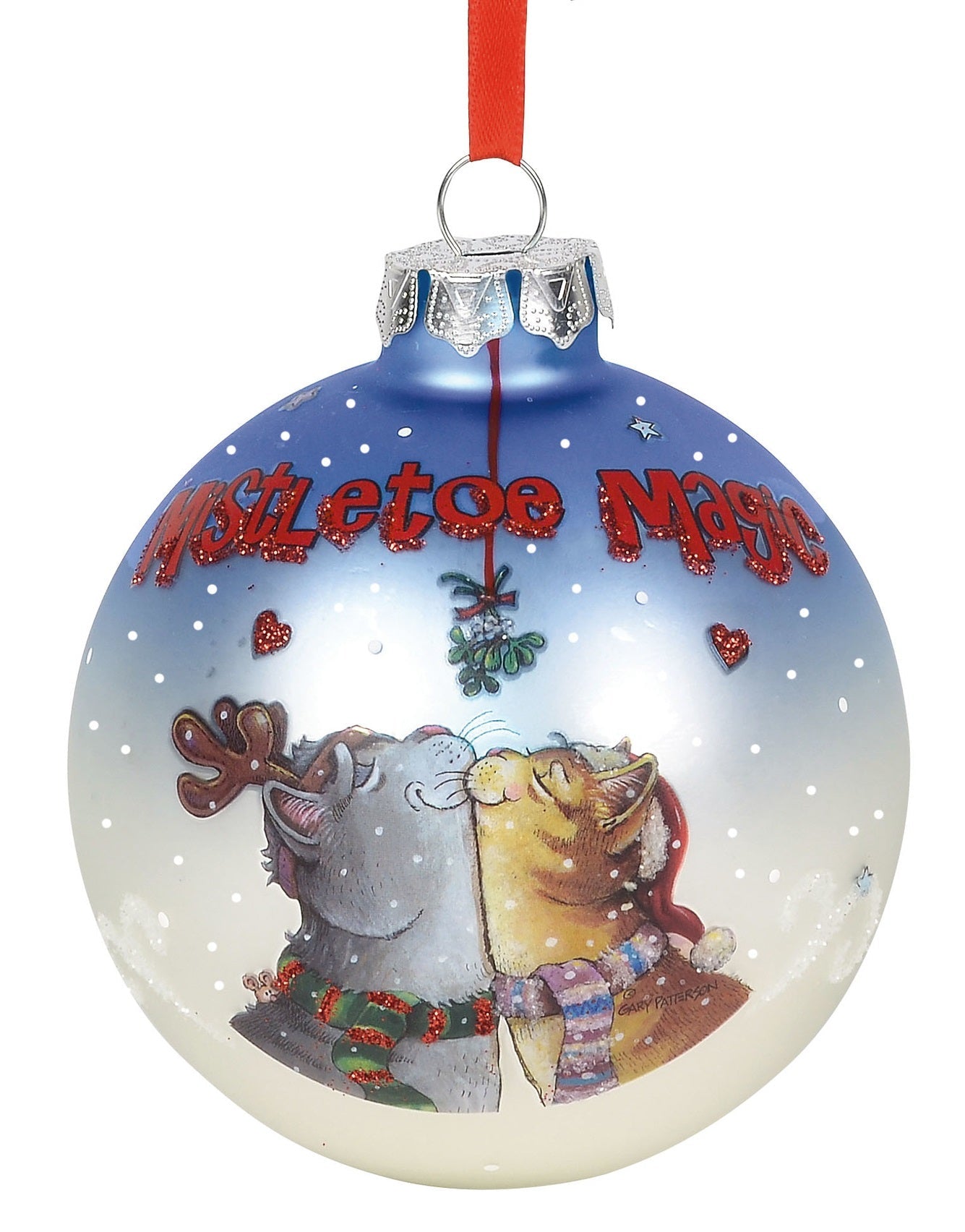 Mistletoe Magic Cat Ornament