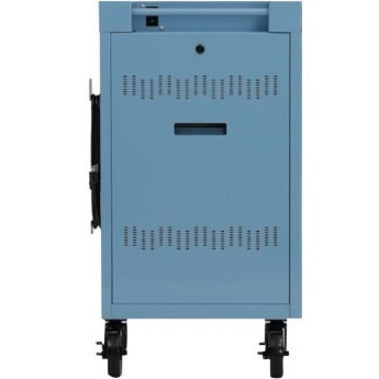 Mobile Laptop Computer Stand CUBE Cart Mini® TVCM24PAC - Chromebook Charging Cart | Tecisoft TVCM24PAC-SKY