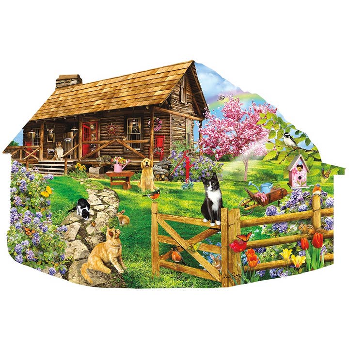 Mountain Spring Shaped Puzzle