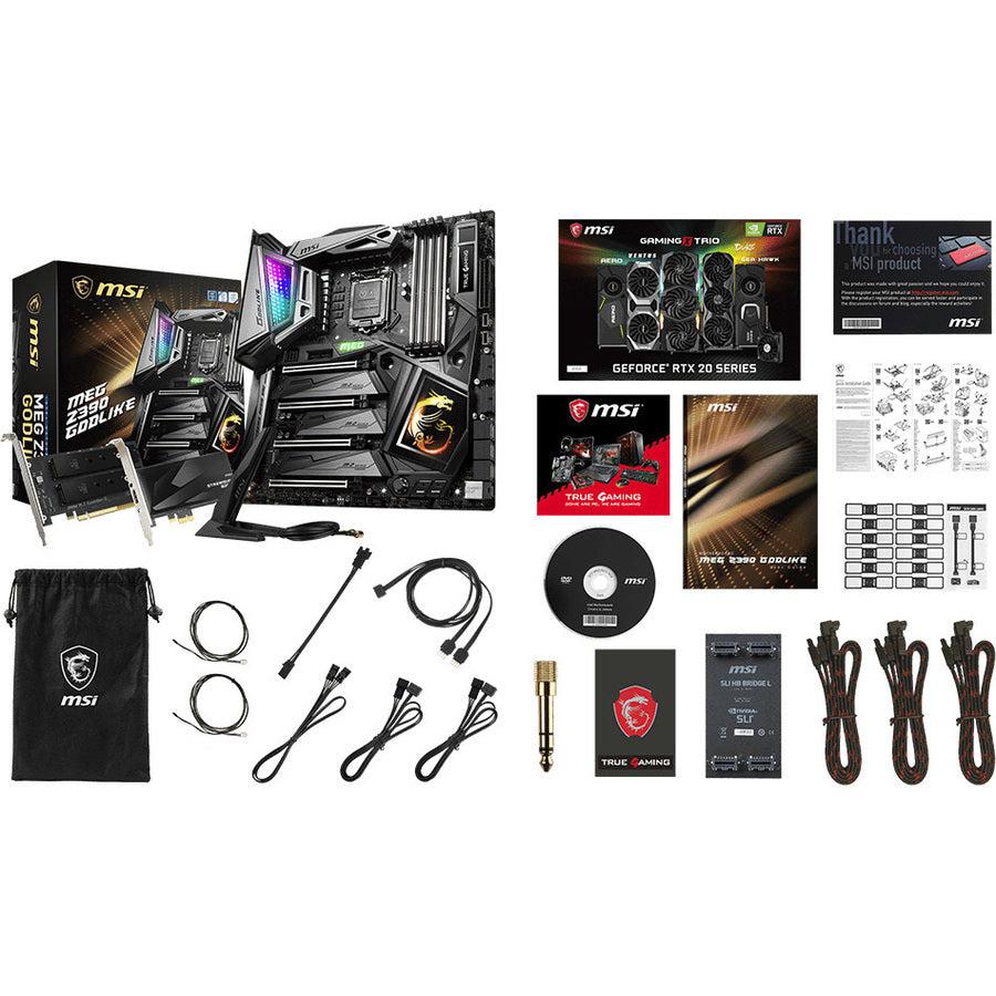 Msi Meg Z390 Godlike Lga 1151 (300 Series) Intel Z390 Sata 6Gb/S Usb 3.1 Extended Atx Intel Motherboard