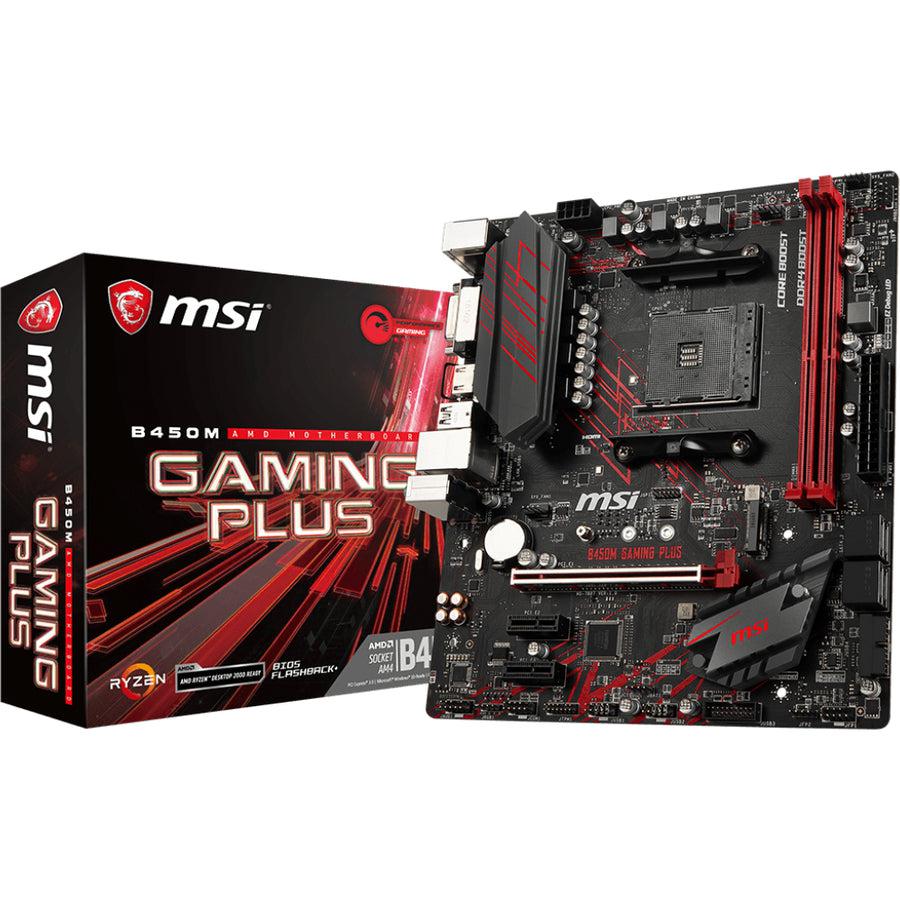 Msi Performance Gaming B450M Gaming Plus Am4 Amd B450 Sata 6Gb/S Usb 3.1 Hdmi Micro Atx Amd Motherboard