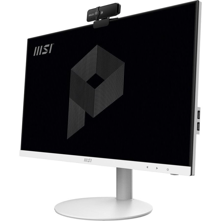 Msi Pro Ap241 11M-009Us 23.8 Inch Intel Core I3-10105 Processor 8Gb Ddr4 250Gb M.2 Nvme Ssd Windows 10 Home Non-Touch Screen All-In-One Pc (White)