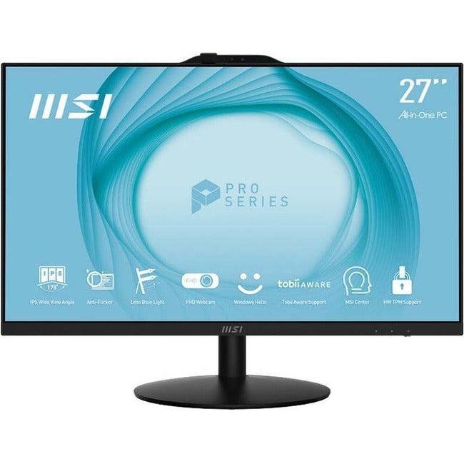 Msi Pro Ap272 12M-067Us All-In-One Computer - Intel Core I7 12Th Gen I7-12700 Dodeca-Core (12 Core) - 16 Gb Ram Ddr4 Sdram - 500 Gb M.2 Pci Express Nvme Ssd - 27" Full Hd 1920 X 1080 - Desktop - Black