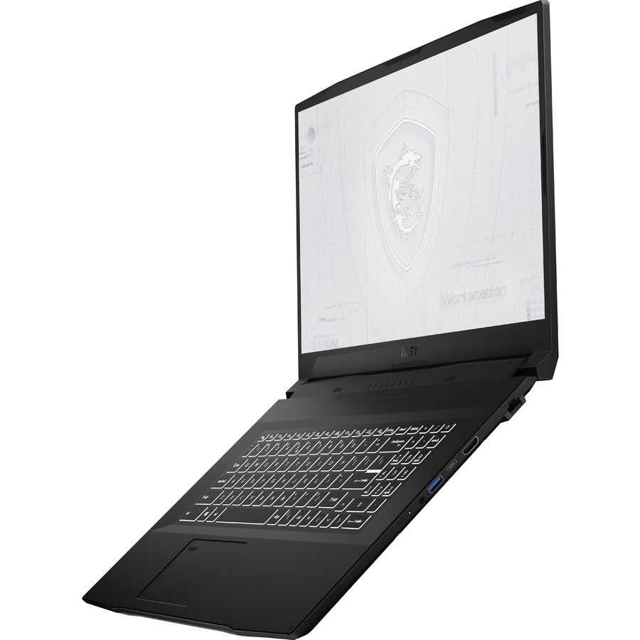 Msi Wf76 11Ui-400 17.3 Inch Intel Core I7-11800H 2.4-4.6Ghz/ 16Gb (8G*2) Ddr4/ 512Gb Nvme Ssd/ Quadro T1200/ Usb3.2/ Windows 10 Pro Laptop (Black)