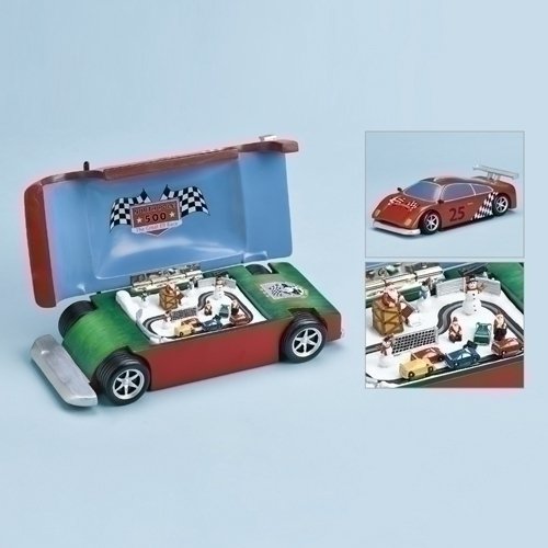 Musical Race Car With Track - 10"