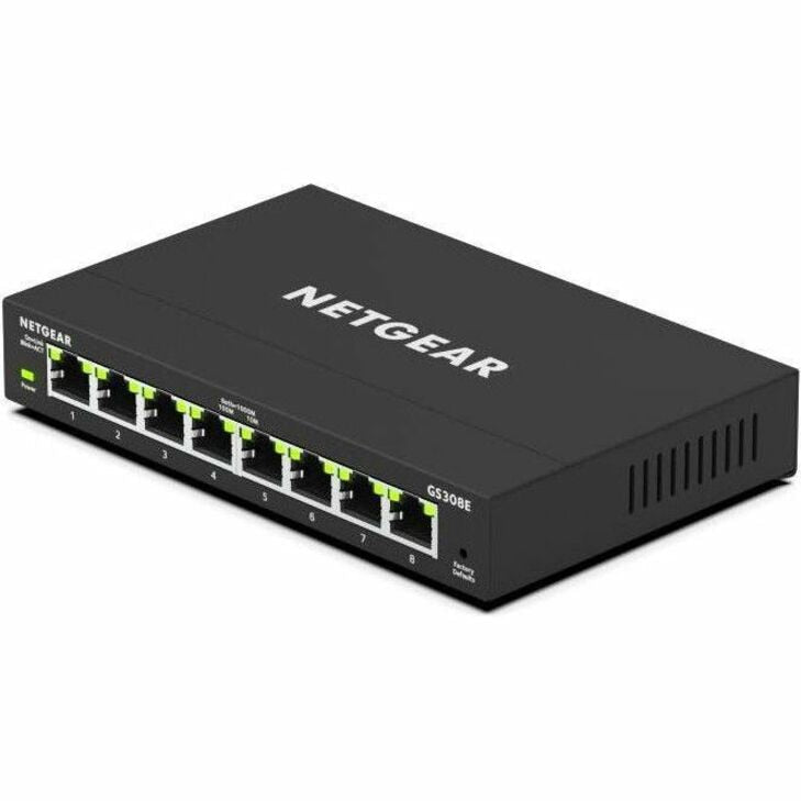 NETGEAR GS308E 8-Port Gigabit Plus Switch with VLAN & QoS for Small Office