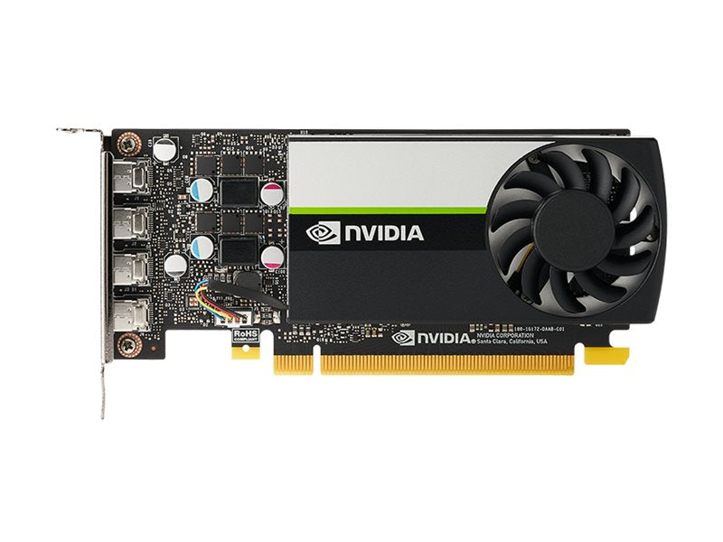 NVIDIA T1000 - Graphics card - T1000 - 8 GB GDDR6 - PCIe 3.0 x16 low profile - 4 x Mini DisplayPort VCNT10008GB-B