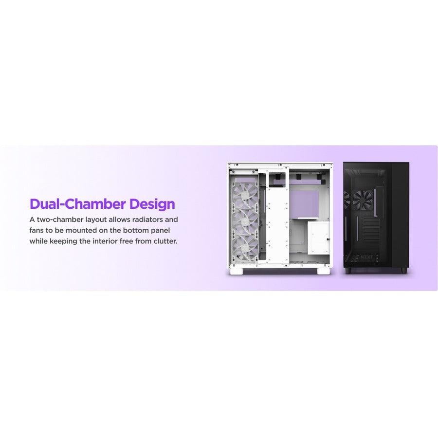 NZXT H9 Flow Dual-Chamber Mid-Tower Airflow Case