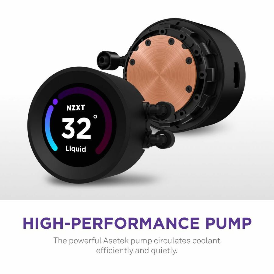 NZXT Kraken Elite 280 RGB RL-KR28E-B1 Cooling Fan/Radiator/Water Block/Pump - 1 Pack