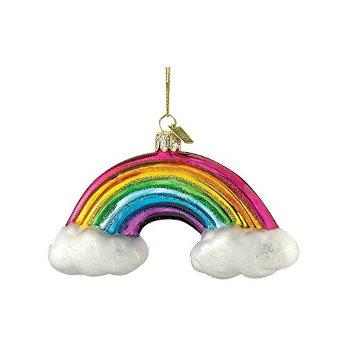 Noble Gems Glass Rainbow Ornament - 4.75"