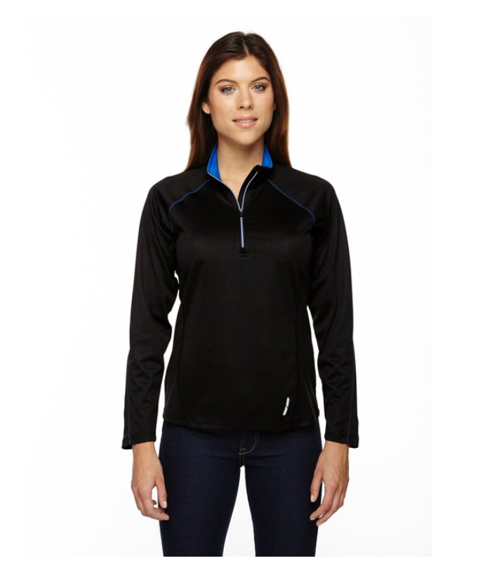North End® Ladies' Radar Quarter-Zip Performance Long-Sleeve Top – Sleek, Stylish, and Ready for Any Challenge