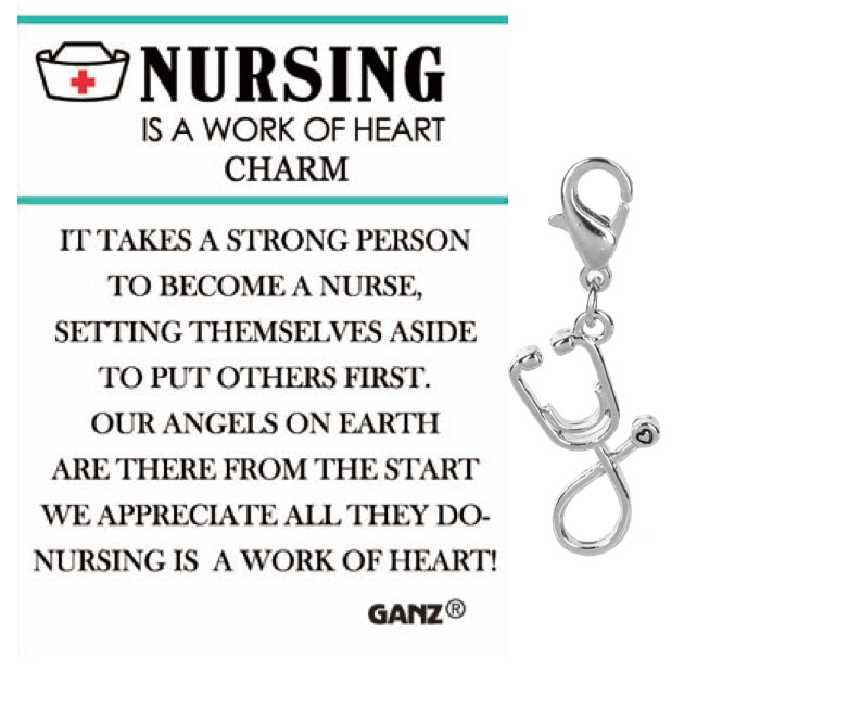 Nursing is a Work of Heart Charm