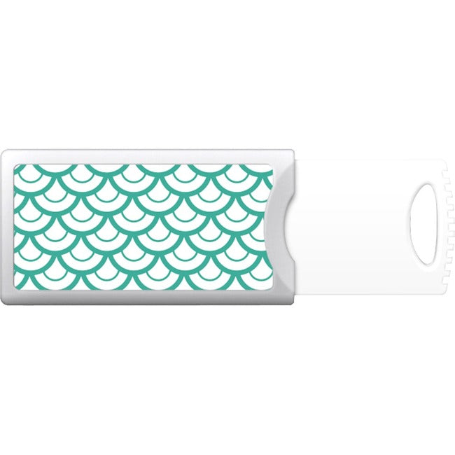 OTM 8GB Push USB Elm Collection, Teal S1-U2P1ELM02-8G
