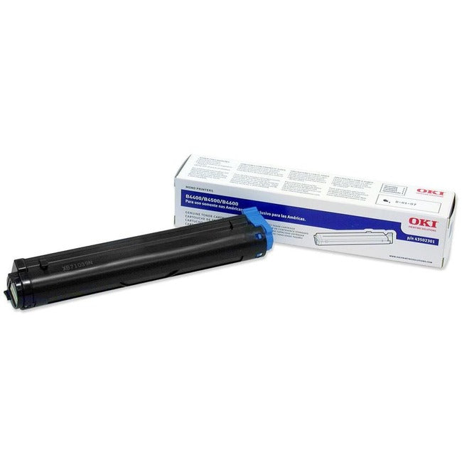 Oki Black Toner For B4600, B4600N, B4600N W/Postscript 3, B4400, B4400N, B4500, Oki-43502301