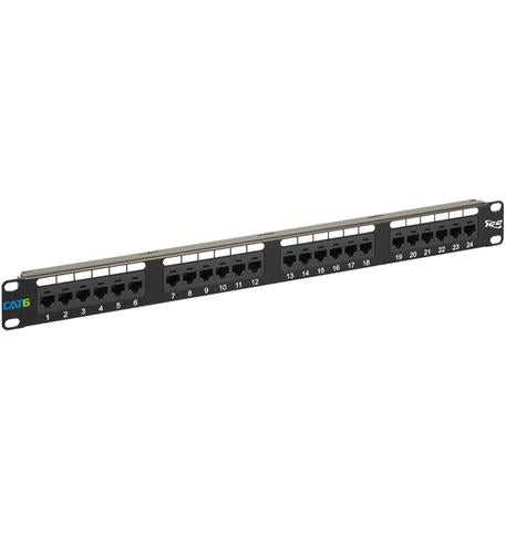 PATCH PANEL- CAT 6- 24-PORT- 1 RMS ICC-ICMPP02460
