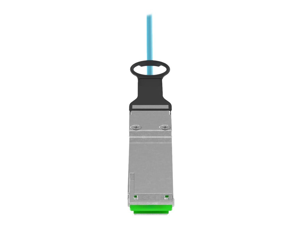 Panduit 100Gig - Network cable - QSFP28 to QSFP28 - 1 m - 0.1 in - fiber optic - OM4 - Active Optical Cable (AOC) - aqua AZ83NQ2Q2AQM001