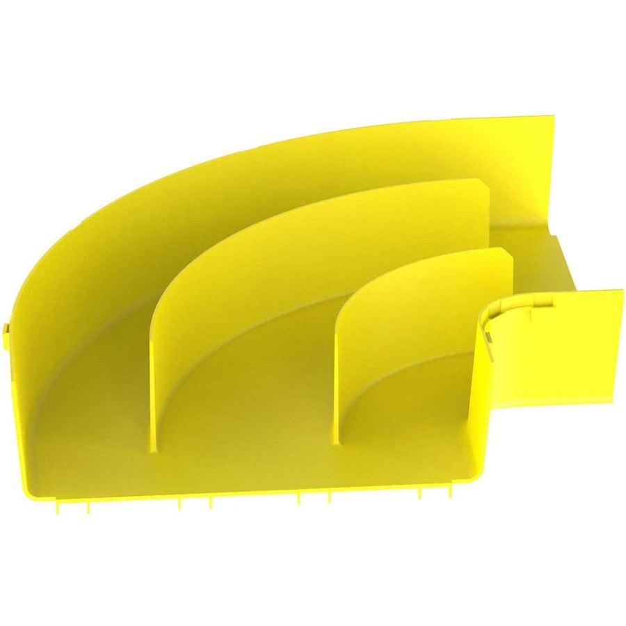 Panduit FiberRunner® Horizontal Right-Angle, 90°, 12x4, Yellow