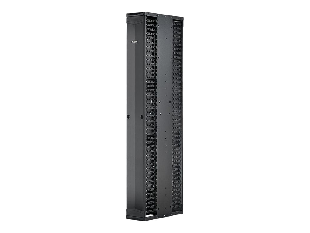 Panduit PatchRunner 2 Enhanced - Rack cable management panel (vertical) - black - 52U PE2VSD0696