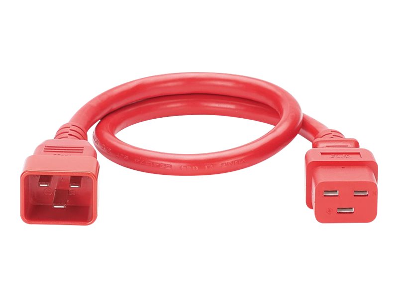 Panduit SmartZone G5 - Power extension cable - IEC 60320 C20 straight to IEC 60320 C19 straight - AC 250 V - 16 A - 4 ft