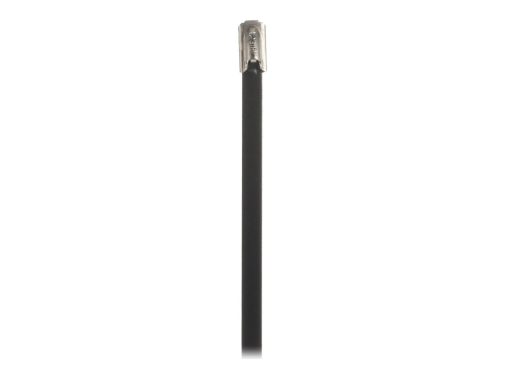 Panduit StrongHold - Cable locking tie - fully coated, standard - indoor, outdoor - 76 ft - black (pack of 100) IMLTFC64S-C6L