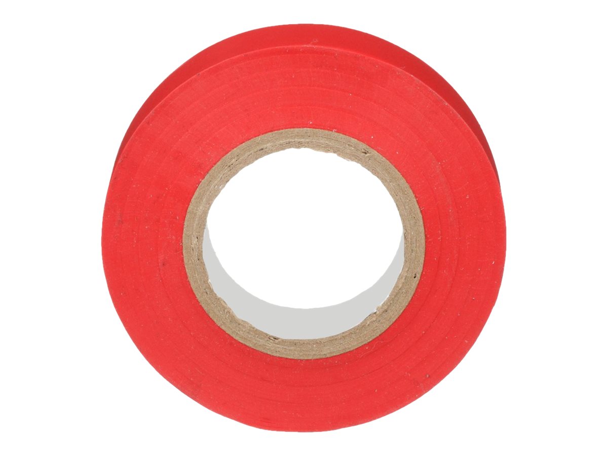 Panduit StrongHold ST17 Series - Electrical insulation tape - 0.75 in x 66 ft - polyvinyl chloride (PVC) - red ST17-075-66RD