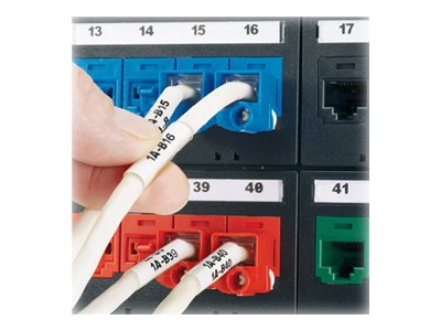 Panduit Turn-Tell - Polyester - white - 2 in x 1.5 in 1000 pcs. labels