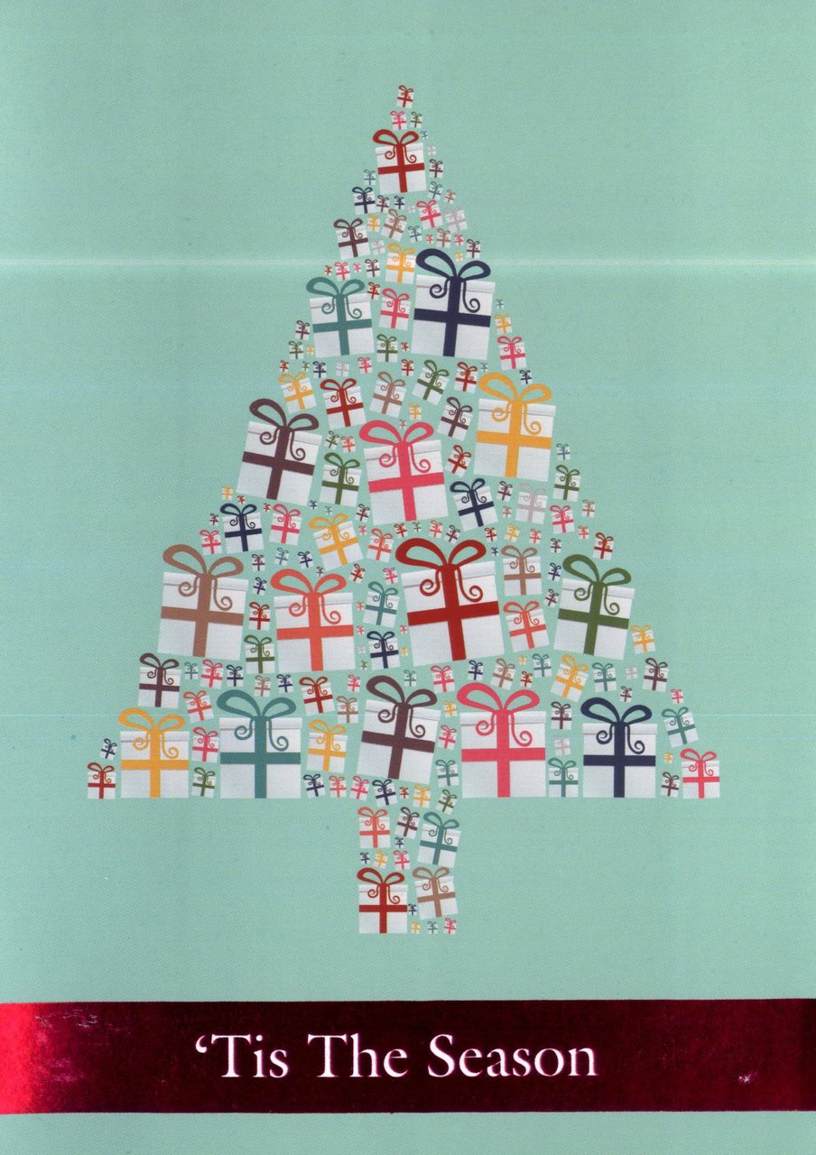 Paper Images 16 Count Signature Series Cards - Present Tree