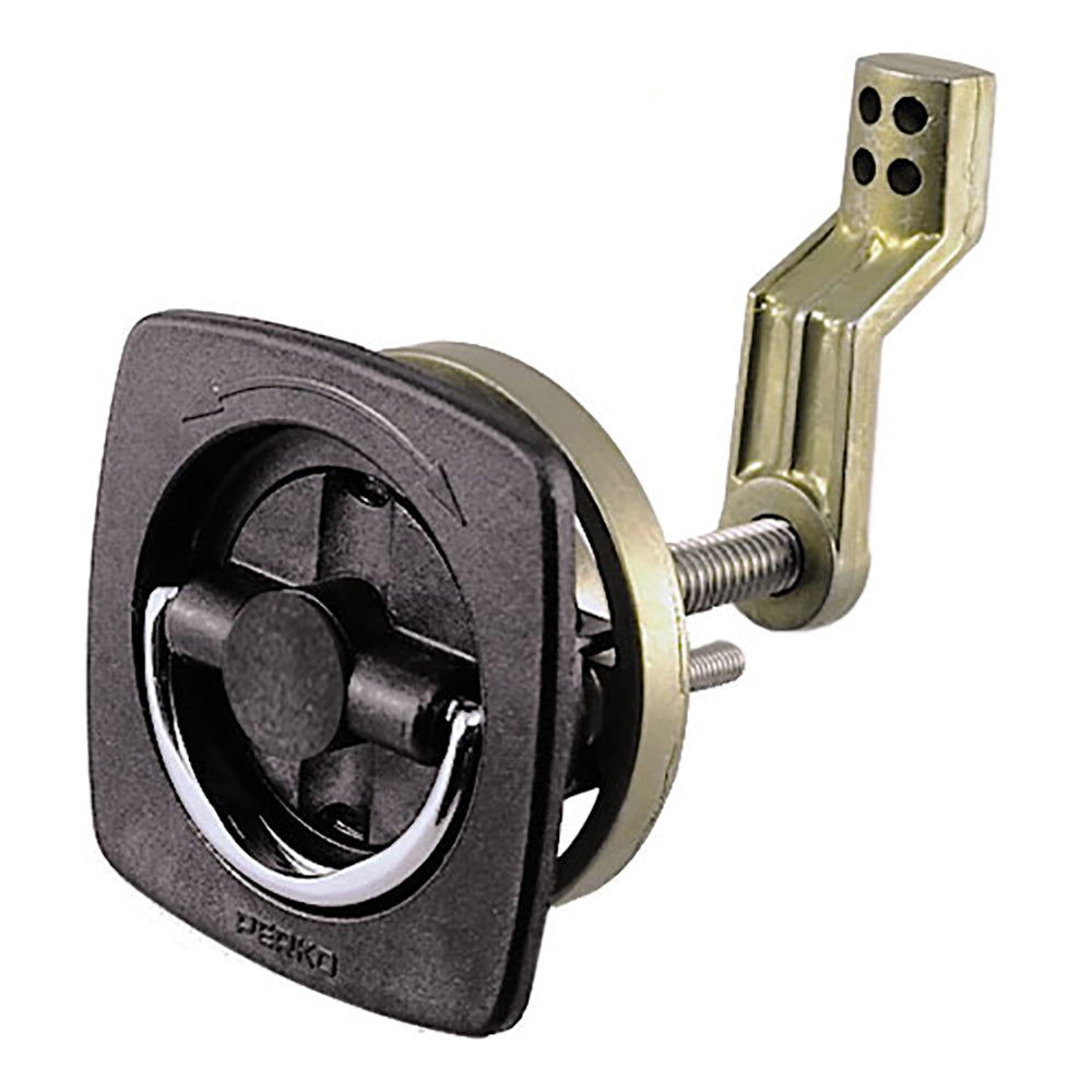 Perko Flush Latch - Non-Locking - 2.5" x 2.5" w/Offset Cam Bar & Flexible Polymer