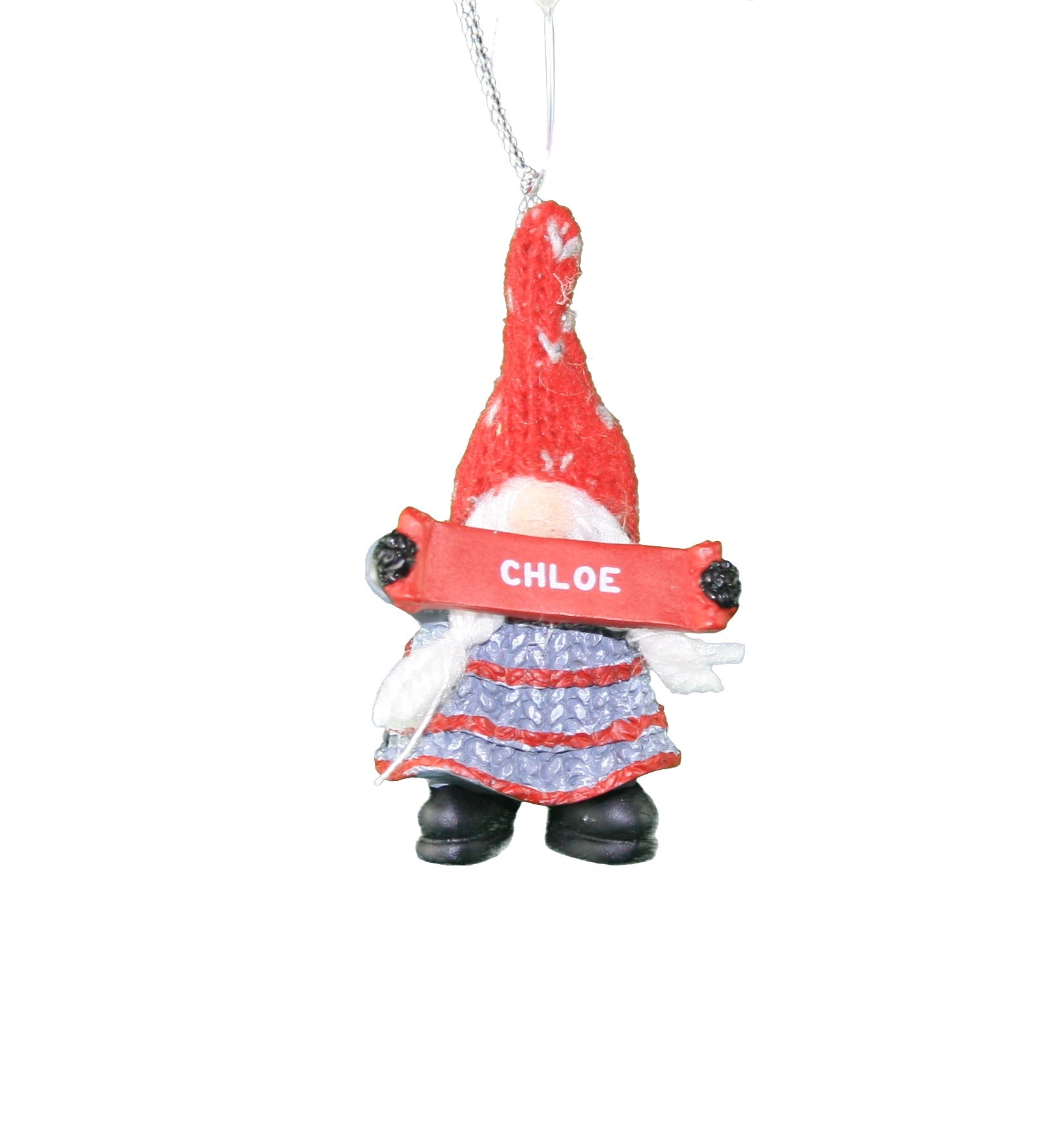 Personalized Gnome Ornament (Letters A-I) - Chloe