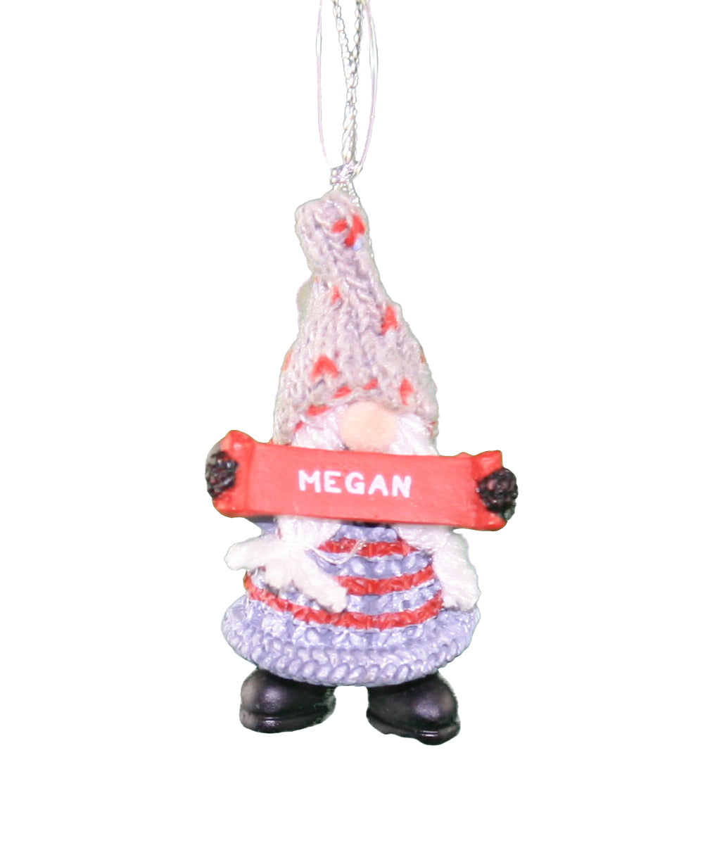 Personalized Gnome Ornament (Letters J-P) - Luke