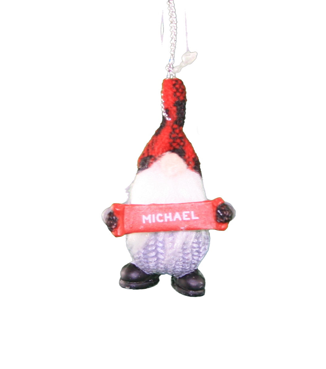 Personalized Gnome Ornament (Letters J-P) - Luke