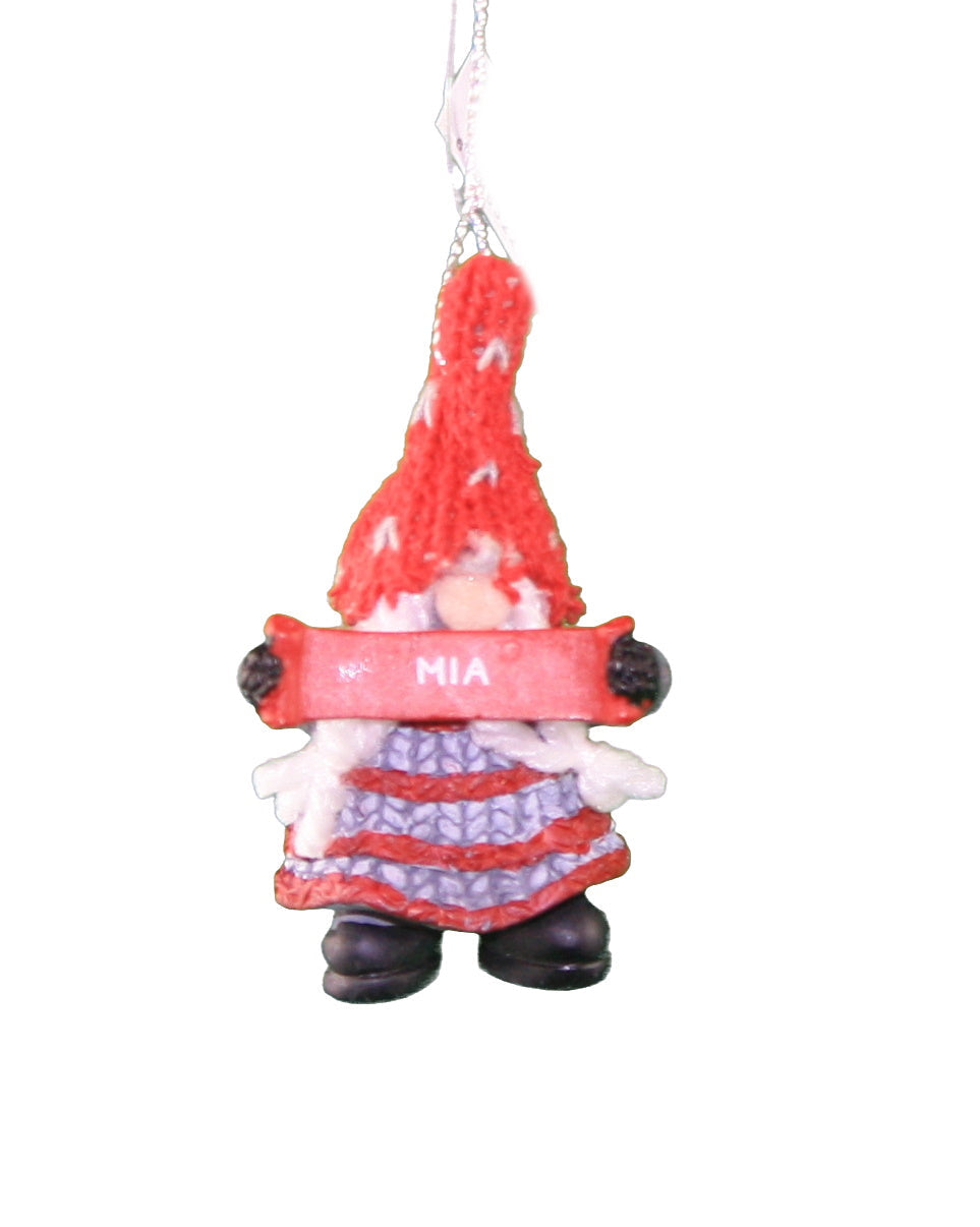 Personalized Gnome Ornament (Letters J-P) - Luke