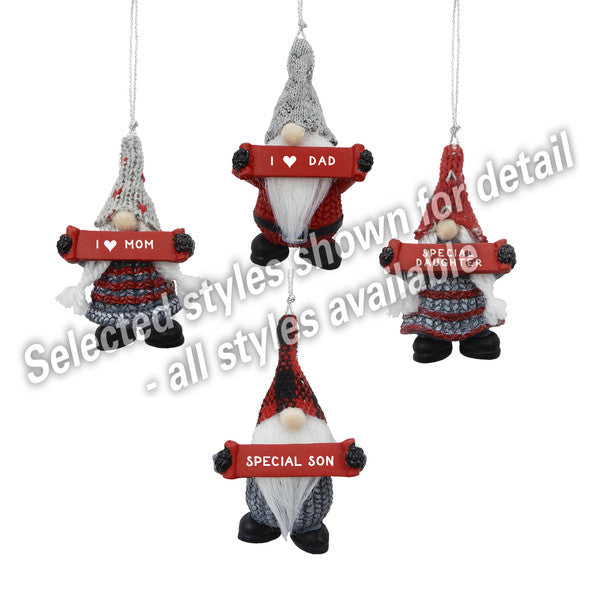 Personalized Gnome Ornament (Letters J-P) - Luke