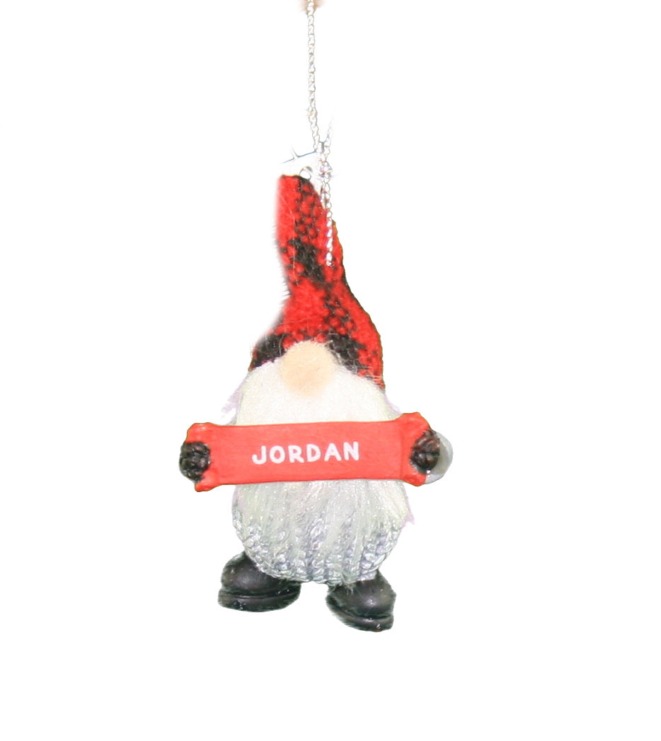 Personalized Gnome Ornament (Letters J-P) - Luke
