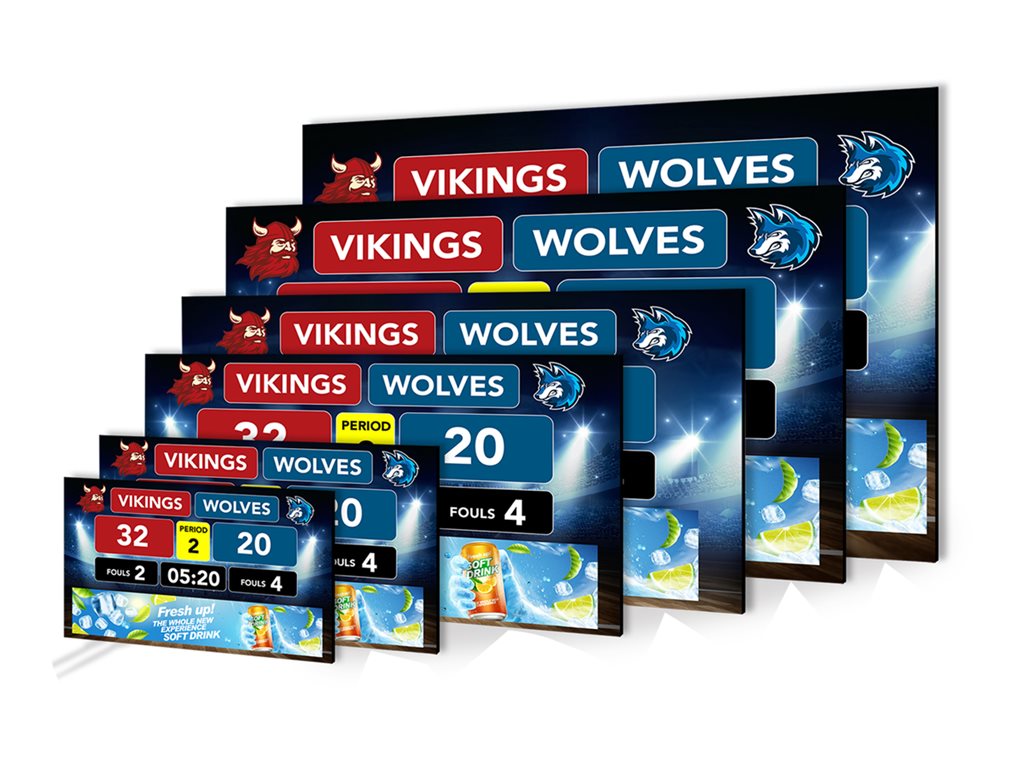 Planar SBI-18x10 - Scoreboard Complete Series LED video wall - digital signage - 1408 x 768 257",Planar SBI-18x10 Scoreboard 998-3572-00