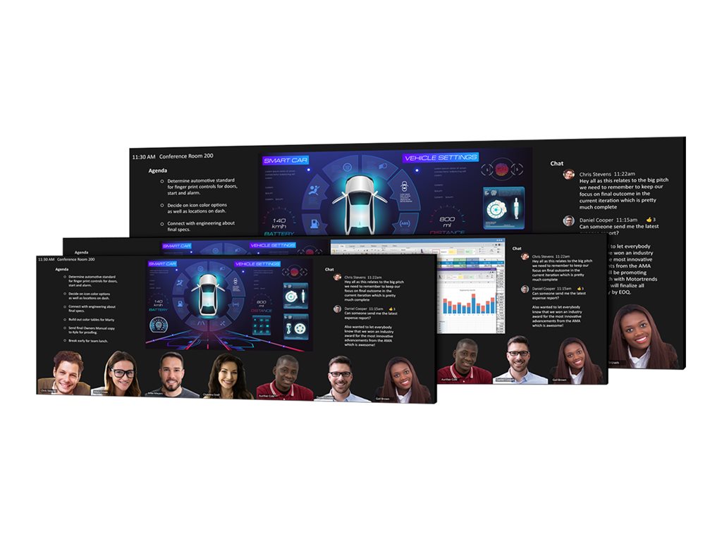 Planar UC Complete - LED video wall - Direct View LED - conference - 2880 x 1080 153 - HDR - TAA Compliant" 998-3242-00