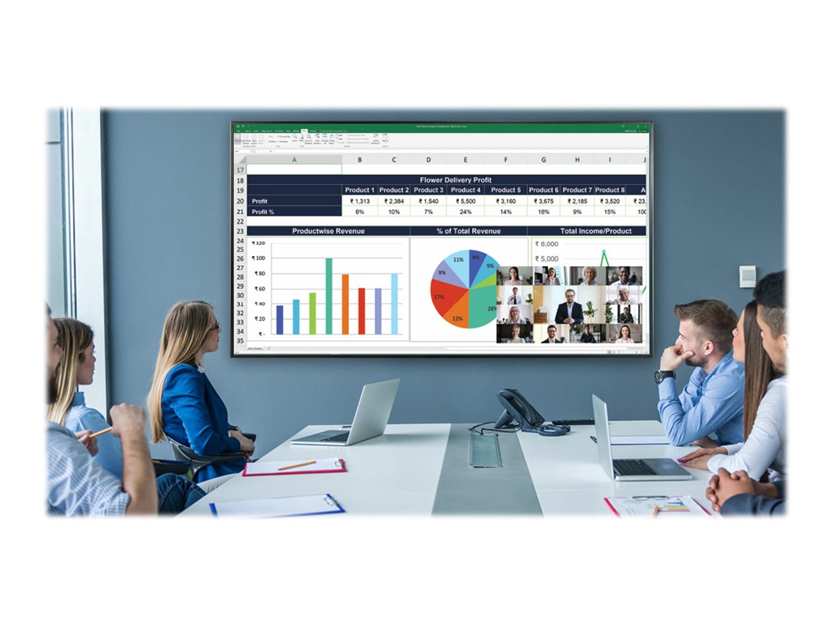 Planar URP75 - 75 Diagonal Class UltraRes P Series LED-backlit LCD display - digital signage - 4K UHD (2160p) 3840 x 2160 - direct-lit 998-2653-01