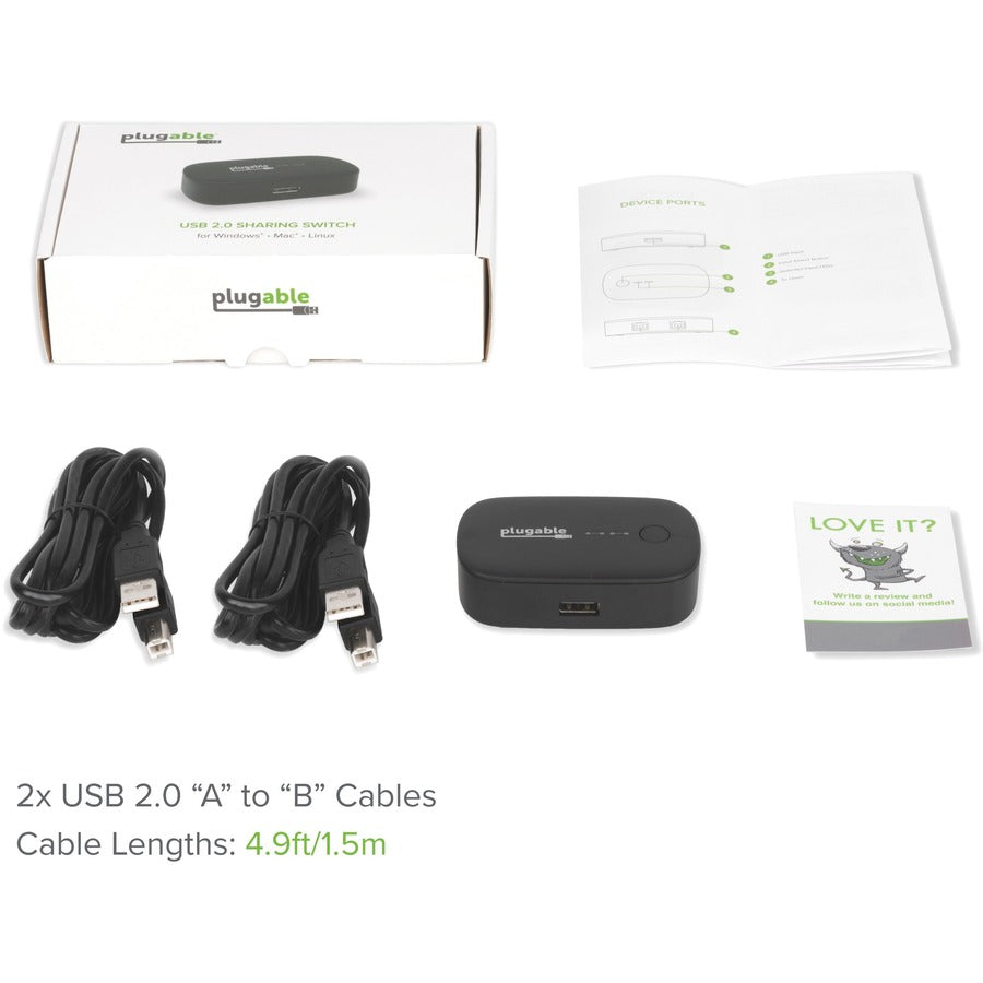 Plugable USB 2.0 Sharing Switch USB2-SWITCH2