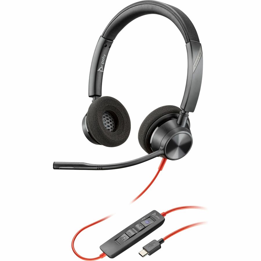 Poly Blackwire 3320 Microsoft Teams Certified USB-C Headset - Stereo - USB Type C,