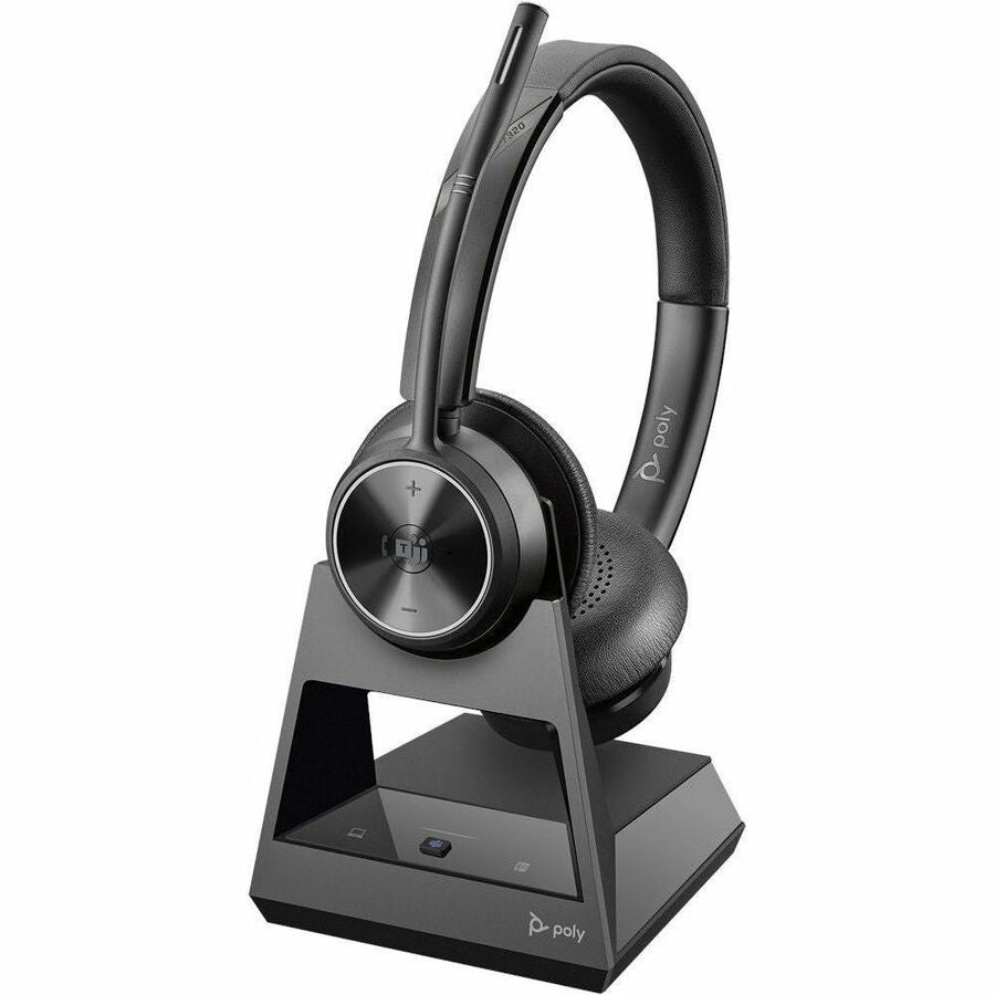 Poly Savi 7320 Headset - Stereo - Wireless - DECT - 590.6 ft - Over-the-head - Binaural -