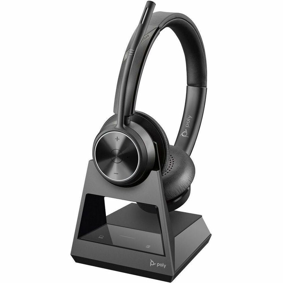 Poly Savi 7320 Headset - Stereo - Wireless - DECT - 590.6 ft - Over-the-head - Binaural -