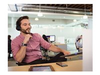 Poly Voyager Focus B825-M Headset - Stereo - Wireless - Bluetooth - 98 ft - On-ear -